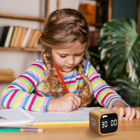 VEWINGL Cube timer on a desk adds modern style.
