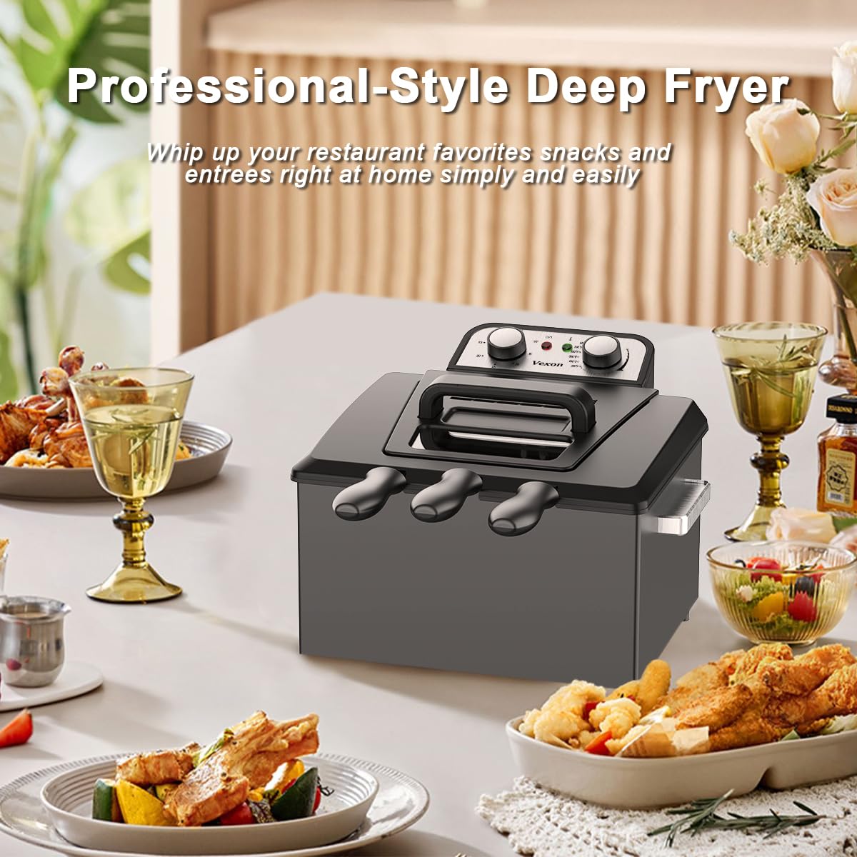 Vexon non-stick enamel pot with detachable cool handle for easy cleaning.