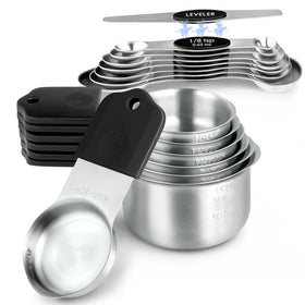 VFUNI magnetic measuring cups and spoons nest neatly for easy storage.