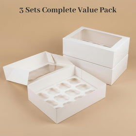 VGOODALL durable cupcake box protects treats from kitchen to party