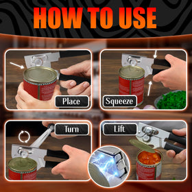 Vibrant Kitchen built-in bottle opener adds convenient service during prep.