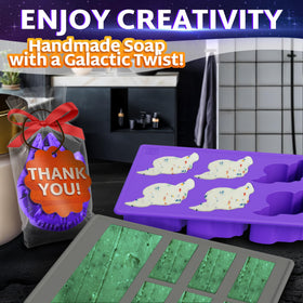 Vibrant Kitchen cosmic ice cubes enhance cups with a spacey look