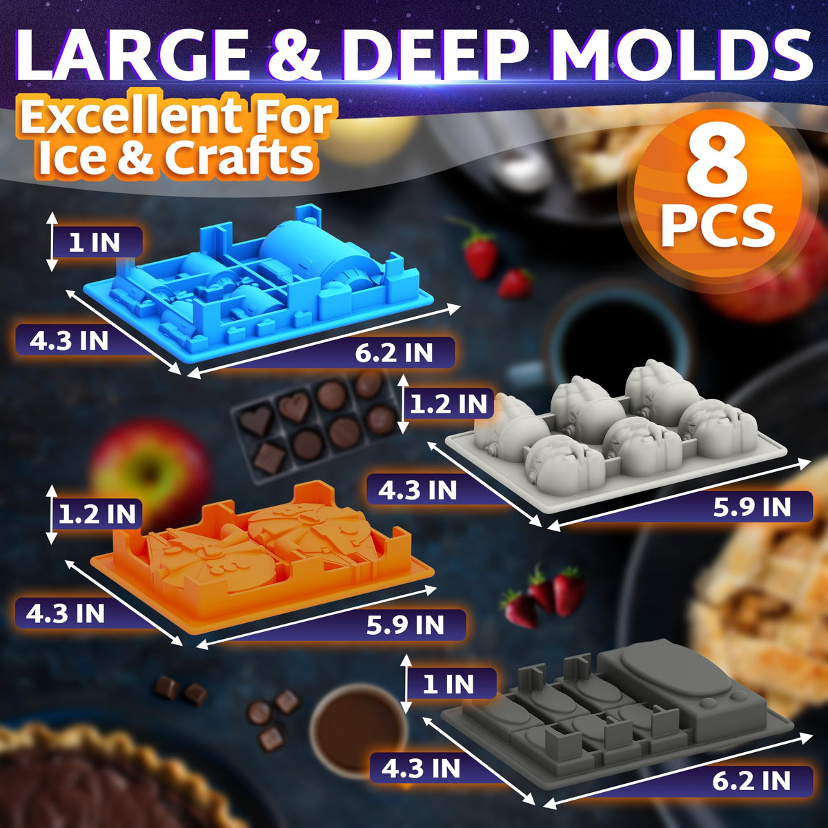Vibrant Kitchen sci-fi molds gelatin cups for easy release and fun snacks