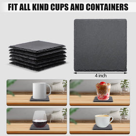 VIBRATITE anti-scratch bottom coaster protects furniture from marks and spills.