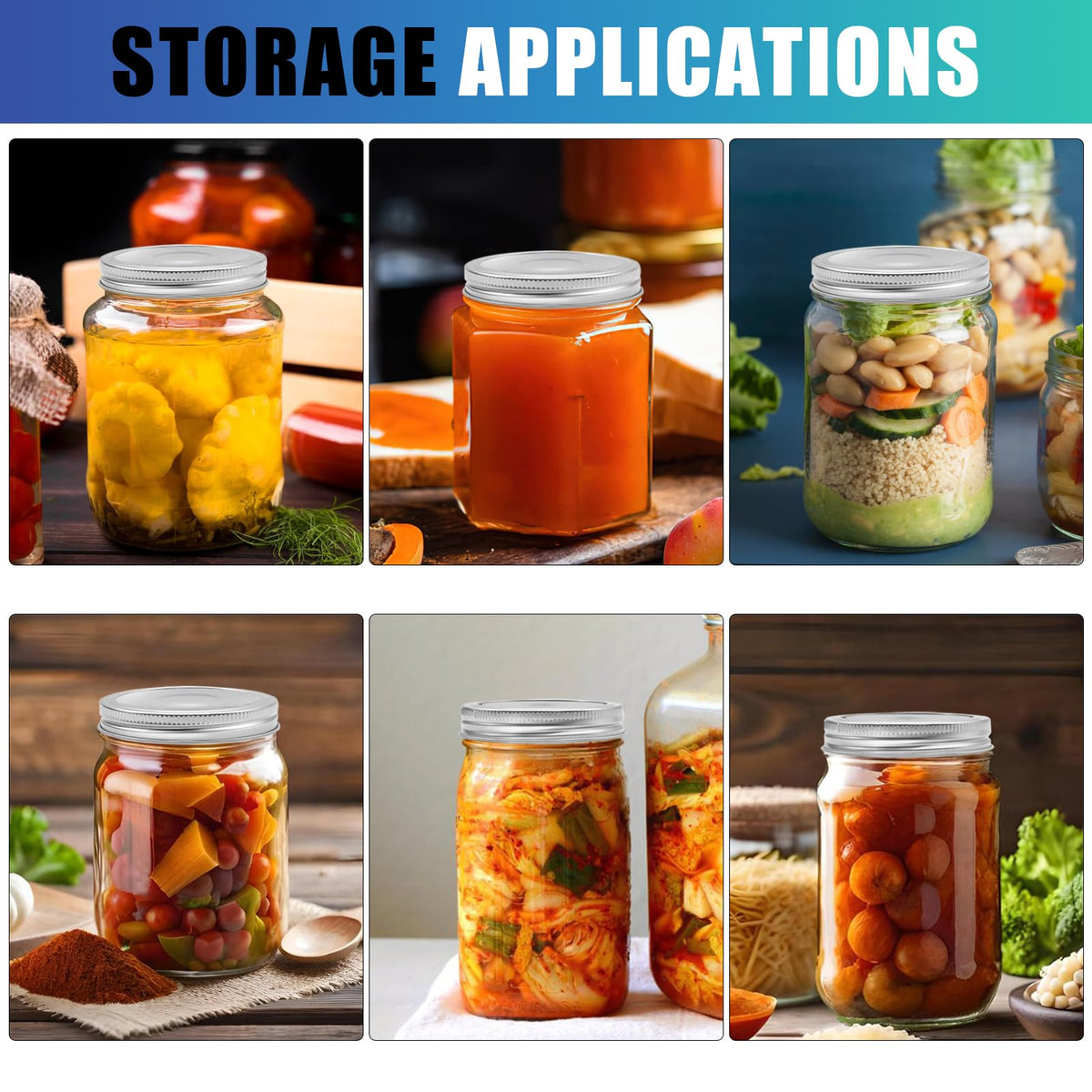 VIBRATITE bulk canning lids pack suitable for jam and dry goods
