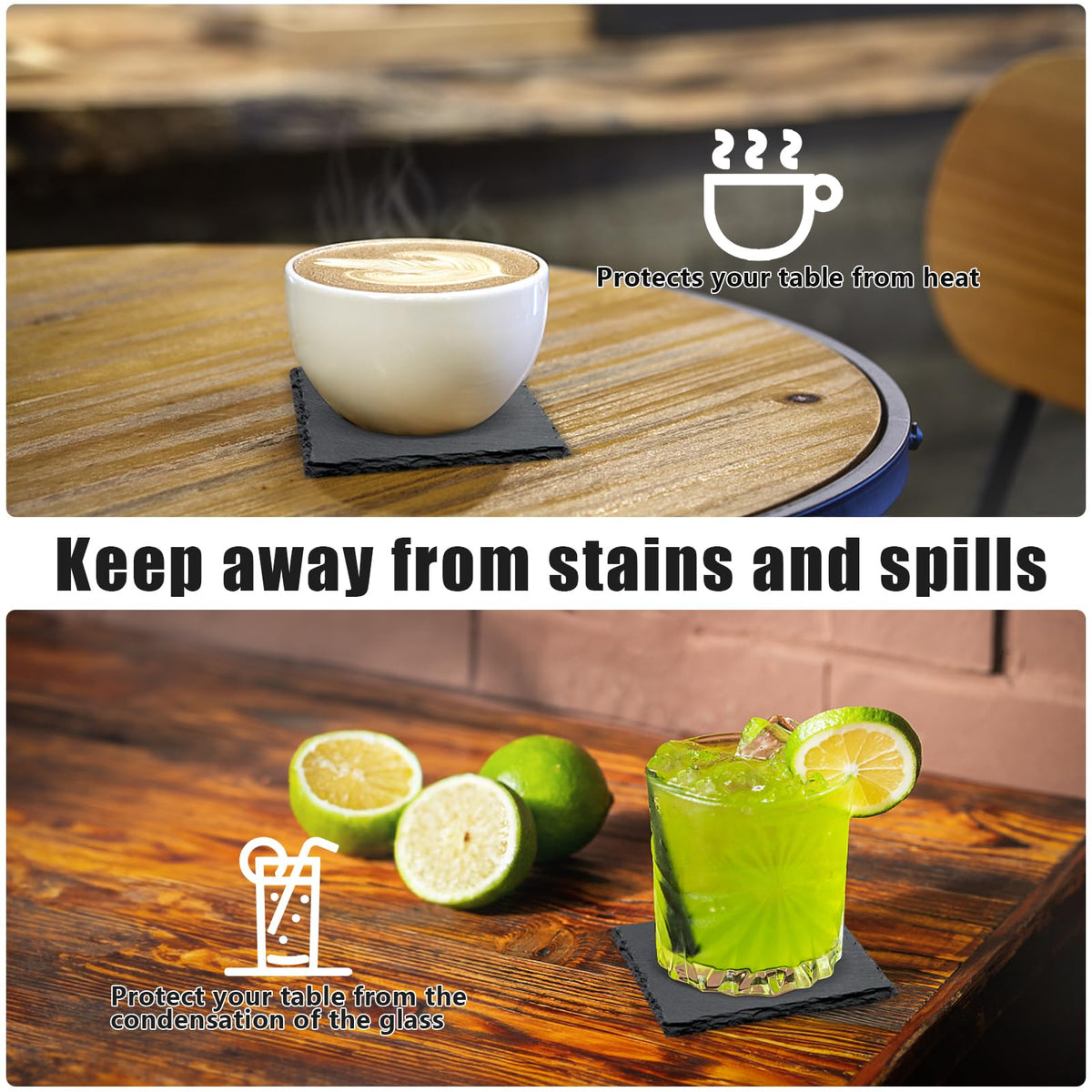 VIBRATITE engravable slate coaster blank ideal for customization.