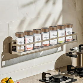 VIBRATITE jars on a rack adding stylish kitchen storage and decor