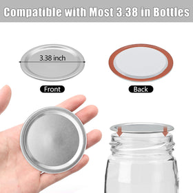 VIBRATITE wide-mouth lids fit Ball and Kerr jars for reliable storage.