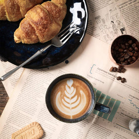 Vicrays 12oz mugs suit coffee, tea, cocoa, or cereal.