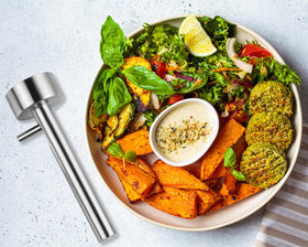 Victhur falafel scoop dishwasher-safe for easy cleanup after cooking.