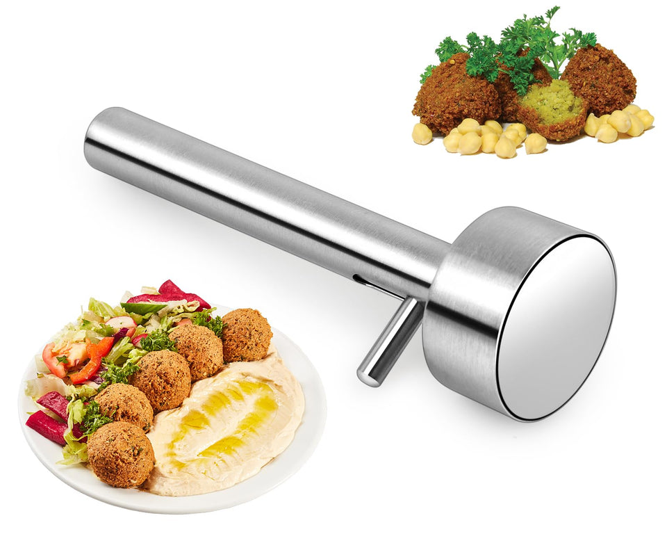 Victhur falafel scoop mold 4cm in action shaping bite-sized falafel evenly.