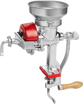 Victoria adjustable coarseness screw allows precise texture control.