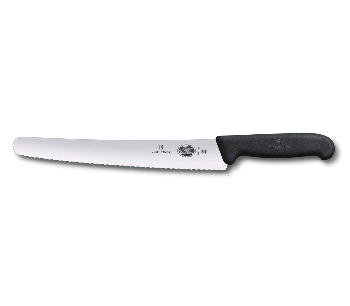 Victorinox Fibrox 10.25-inch bread knife with serrated edge for clean, even slices.
