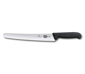 Victorinox Fibrox 10.25-inch bread knife with serrated edge for clean, even slices.