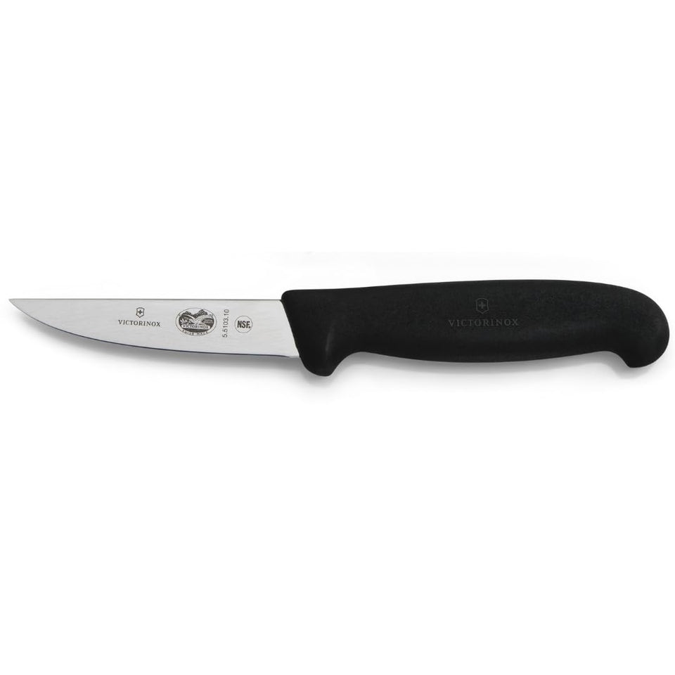 Victorinox Fibrox 4-Inch Paring Knife with straight edge for precise prep.