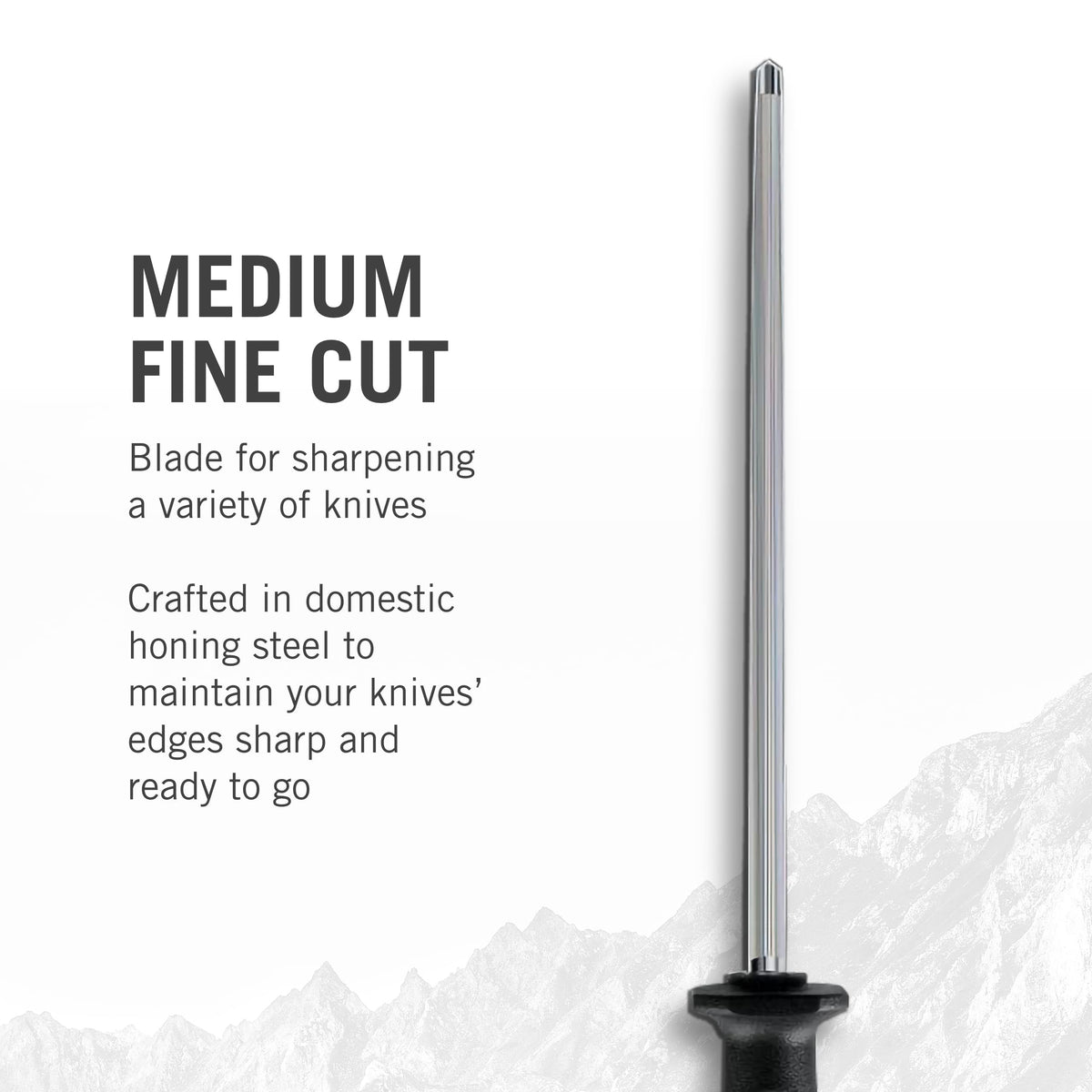 Victorinox Fibrox honing steel 10-inch handle texture for secure grip during sharpening