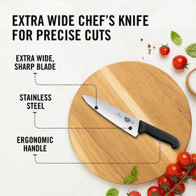 Victorinox Fibrox Pro dishwasher-safe design for easy cleanup.
