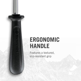 Victorinox honing steel brushed steel surface demonstrating durability