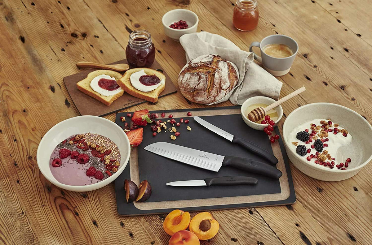 Victorinox kitchen knives shown as everyday dining tools in a collection.
