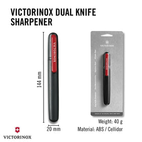 Dual-system Victorinox sharpener for straight blades, designed for reliability.