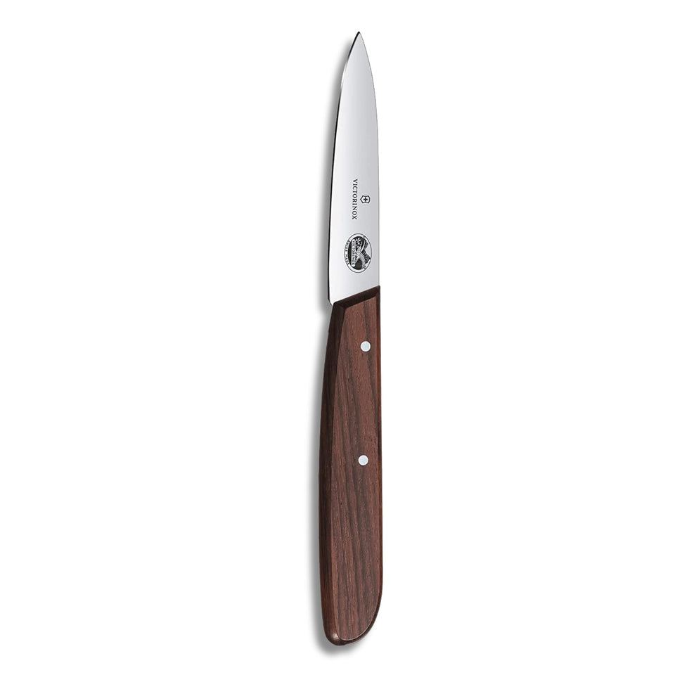 Victorinox Rosewood Paring Knife close-up of blade for precise prep