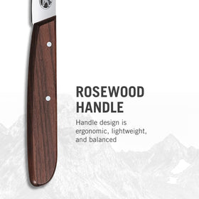 Victorinox Rosewood Paring Knife peeling fruit with clean edges
