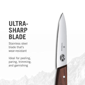 Victorinox Rosewood Paring Knife wood handle for comfortable grip