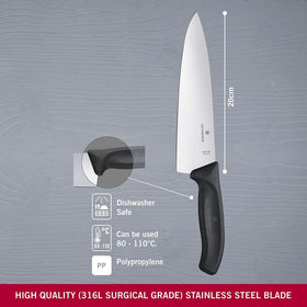 Victorinox Swiss Classic knife slicing meat with even, clean cuts