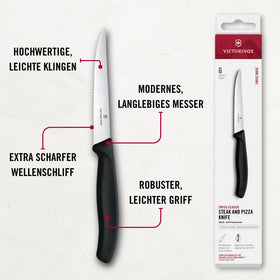 Victorinox steak knives neatly packed, ideal for gifting or storage.