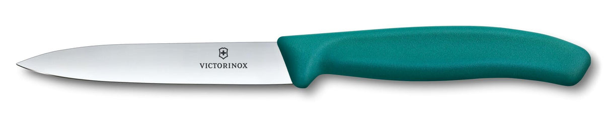 Victorinox Swiss Classic straight-edge paring knife for clean cuts and core removal.
