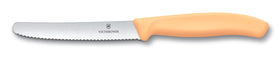 Victorinox Swiss Classic tomato-bread knife set with yellow handles for everyday use.