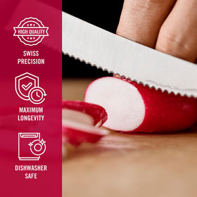 Dishwasher-safe, Swiss Made knife from Victorinox Swiss Classic line.