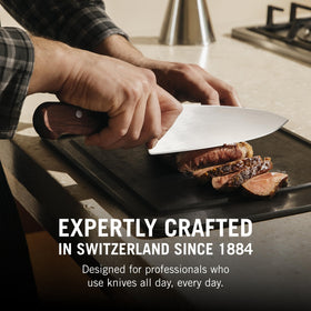 Victorinox Wood 8-Inch Chef's Knife stable-edge to reduce slipping