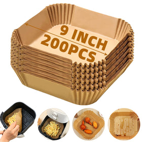 Victoyaw 9-inch square liner closeup showing non-stick surface for mess-free cooking