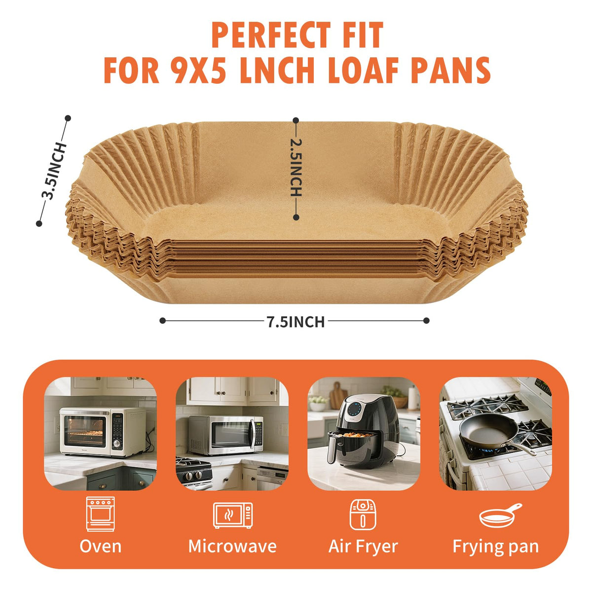 Victoyaw disposable pan liners fit 9x5 pans for fast, mess-free baking sessions.