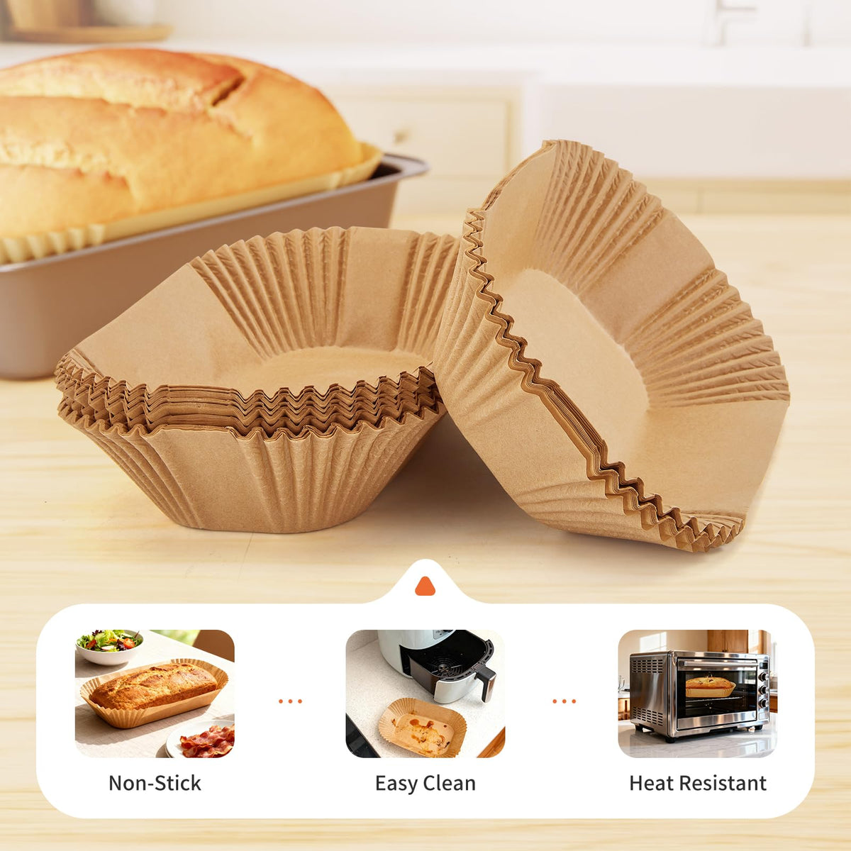 Victoyaw non-stick parchment paper offers reliable heat resistance for safe baking results.