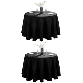 VidaFete 2-pack 120-inch round tablecloth bundle for elegant events.