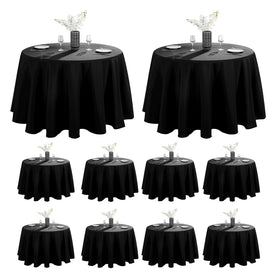 VidaFete round tablecloth 132-inch pack 10, ideal for large events.