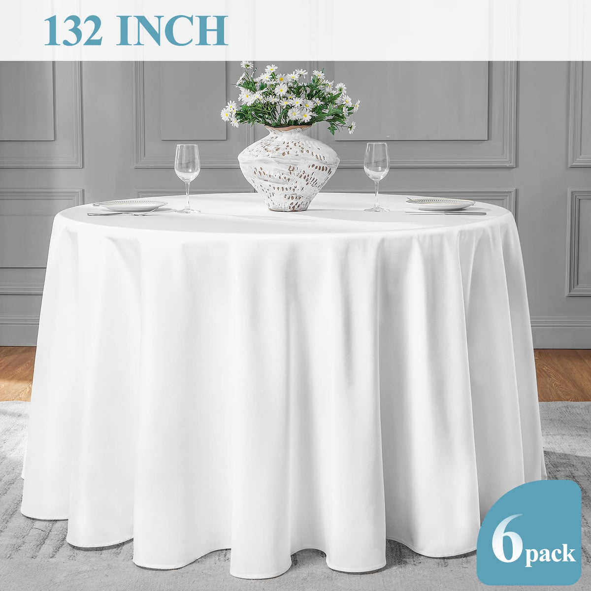 VidaFete round tablecloth wedding decor versatility enables indoor and outdoor use