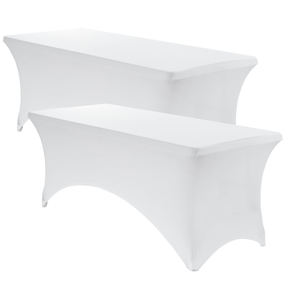 VidaFete Spandex Tablecloth 6ft on a rectangle table for a snug, polished fit.