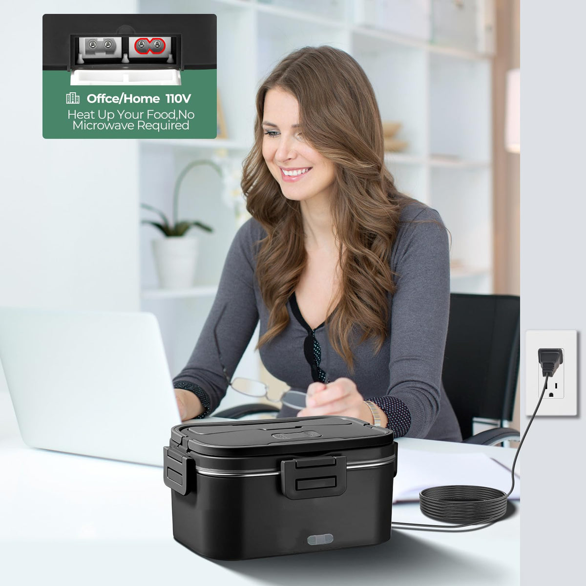 Vidaskeci lunch box supports 12V, 24V, and 110V power for versatile use