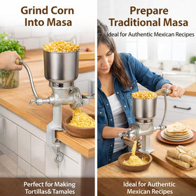 Vietora Eud adjustable coarseness control enables coarse to medium grinds for baking and brewing.