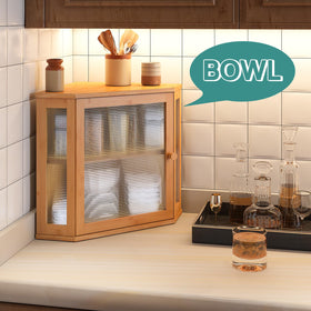 Smooth bamboo finish cleans easily in busy kitchens.