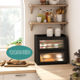 Viewcare bamboo surface close-up conveys smooth, water-resistant finish for easy cleaning.