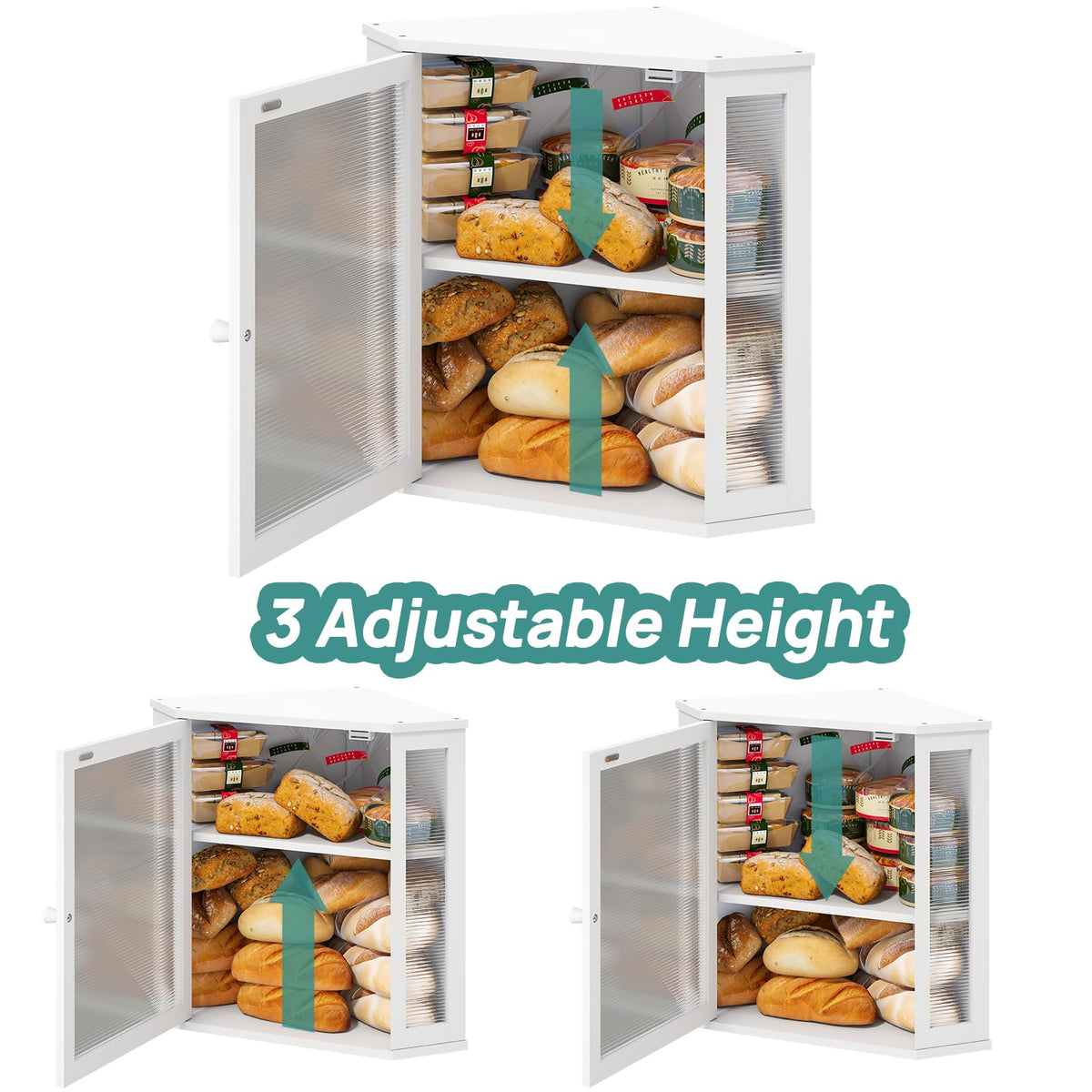 Viewcare corner design saves counter space for a tidy kitchen