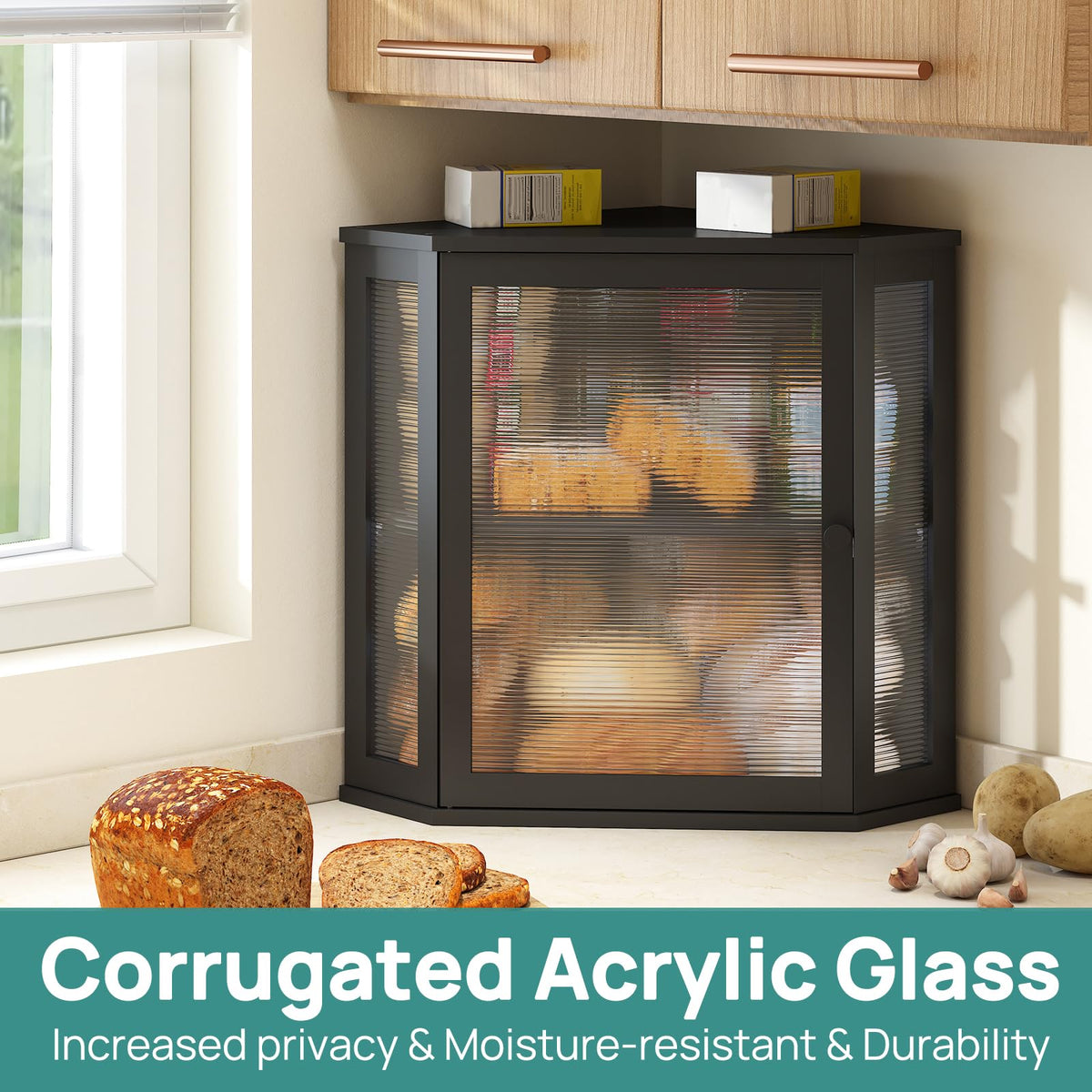 Viewcare corner design helps maximize counter space in small kitchens