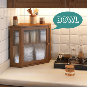 Viewcare two layer brown bread box fits loaves, rolls, muffins
