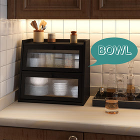 Viewcare two-layer storage capacity emphasizes space for loaves, rolls, and muffins.