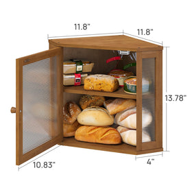 Viewcare water resistant bamboo bread box is easy to wipe