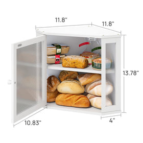 Viewcare bread box bamboo material emphasizing natural texture and durability